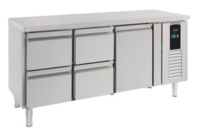 700 Refrigerated Counter 1 Door And 4 Drawers Energy Line