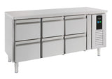 700 Refrigerated Counter 6 Drawers Energy Line