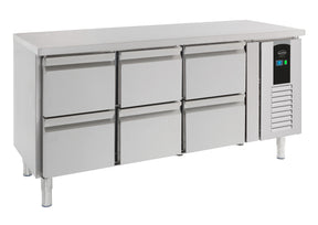 700 Refrigerated Counter 6 Drawers Energy Line
