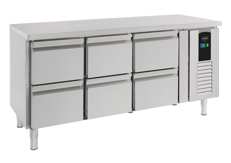 700 Refrigerated Counter 6 Drawers Energy Line