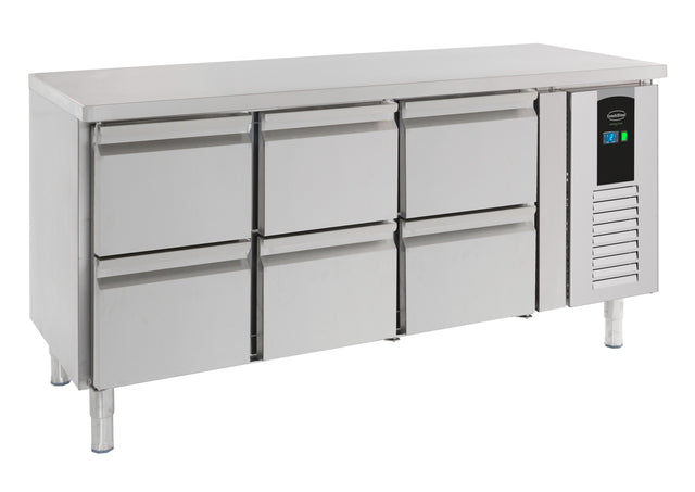 700 Refrigerated Counter 6 Drawers Energy Line