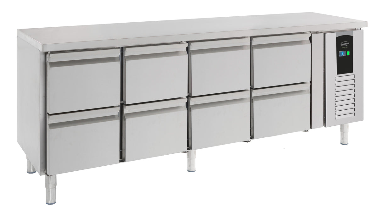 Commercial Refrigerated Counter - 700 Refrigerated Counter 8 Drawers Energy Line