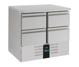 Commercial Refrigerated Counter - Refrigerated Counter 4 Drawers Energy Line Equipped With Evaporator