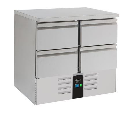 Refrigerated Counter 4 Drawers Energy Line Equipped With Evaporator