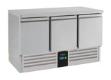 Commercial Refrigerated Counter - Refrigerated Counter 3 Doors Energy Line Equipped With Evaporator