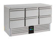 Refrigerated Counter 6 Drawers Energy Line Equipped With Evaporator