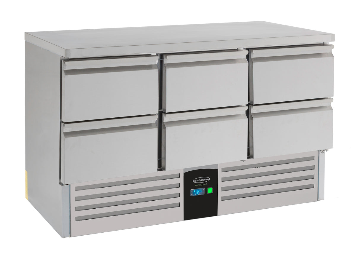 Refrigerated Counter 6 Drawers Energy Line Equipped With Evaporator