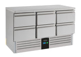 Refrigerated Counter 6 Drawers Energy Line Equipped With Evaporator