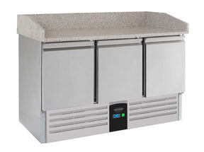 Pizza Counter 3 Doors Energy Line Equipped With Evaporator