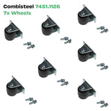 Commercial Catering Equipment - Castors Set For 7450.1135 1140 1145 1150