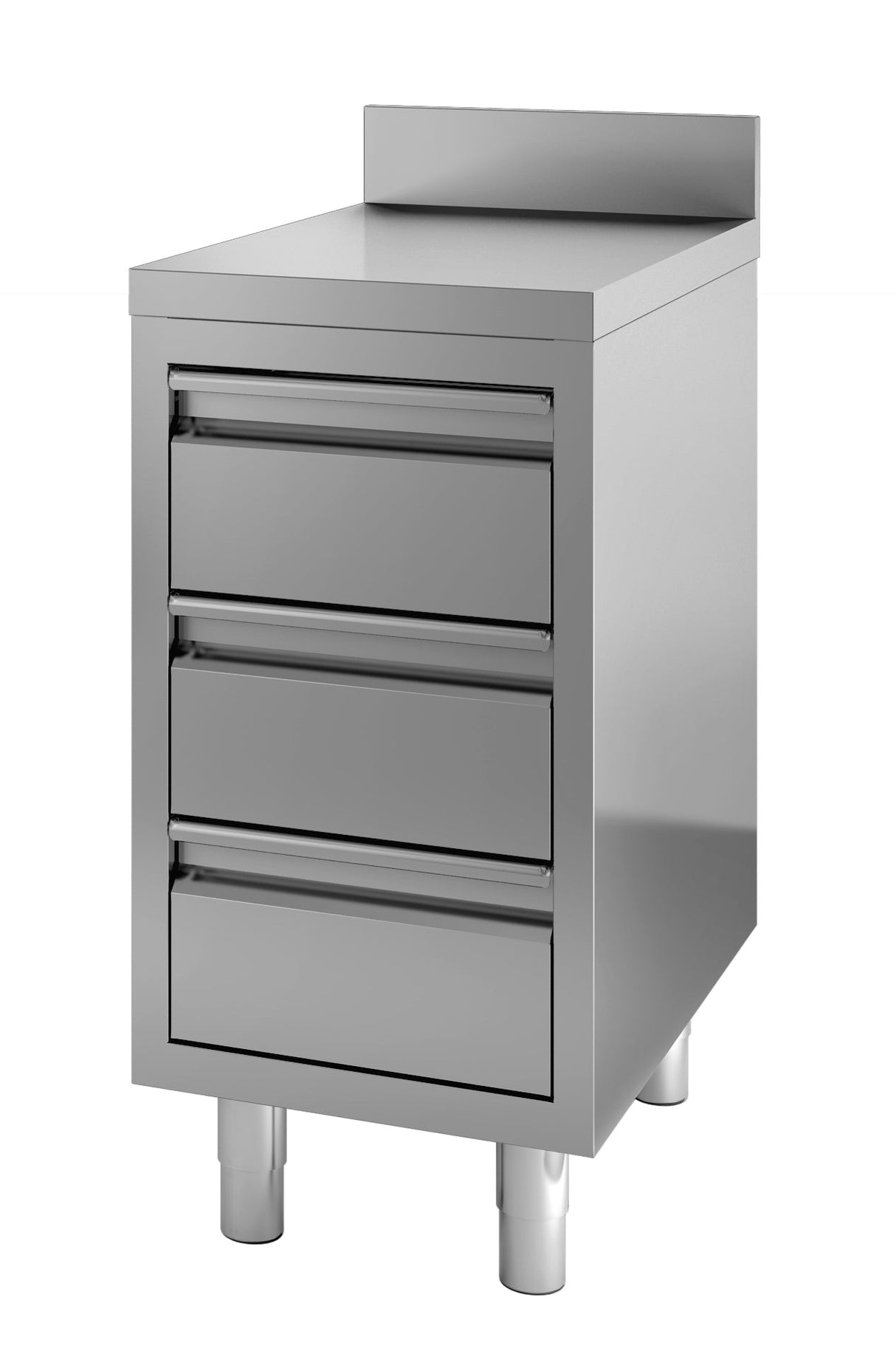 Elevate Your Workspace with the Combisteel 700 Worktable Featuring Drawers and Upstand - Model 400 - 7452.0510