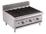 Discover the Combisteel 3-Burner Gas Lava Rock Char Grill – 915mm of Culinary Excellence! Model: 7455.0915