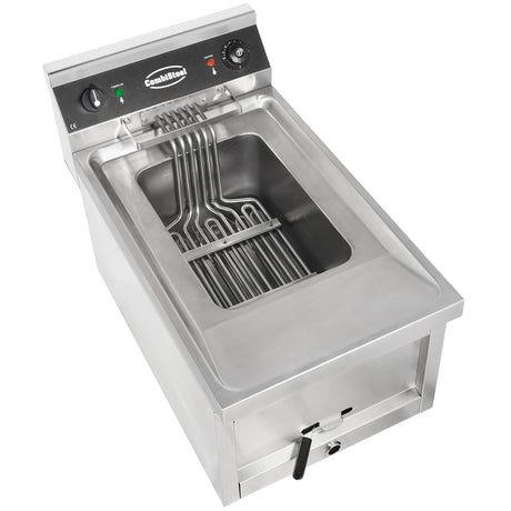 Commercial Fryer - 12L Electric Countertop Fryer - Single Tank, 6kW Power, 400V - Model 7455.0930