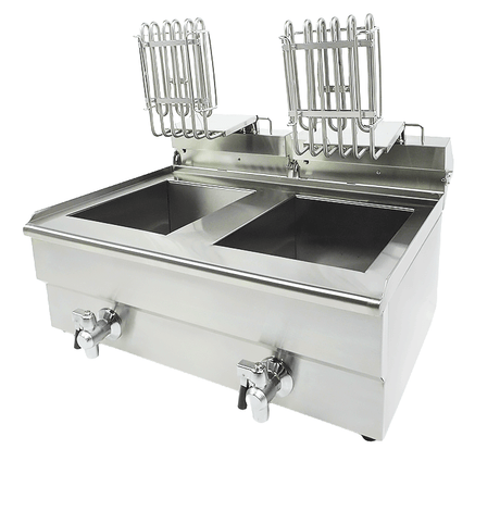 Commercial Fryer - Dual Tank Electric Countertop Fryer - 20 Liters of Power for Perfect Cooking Every Time