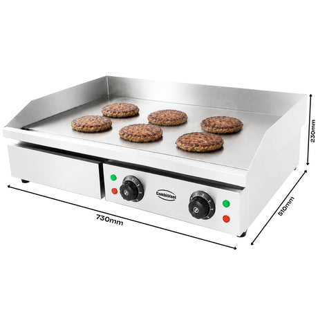 Commercial Catering Equipment - Electric Countertop Frying Griddle - Model 7455.1080