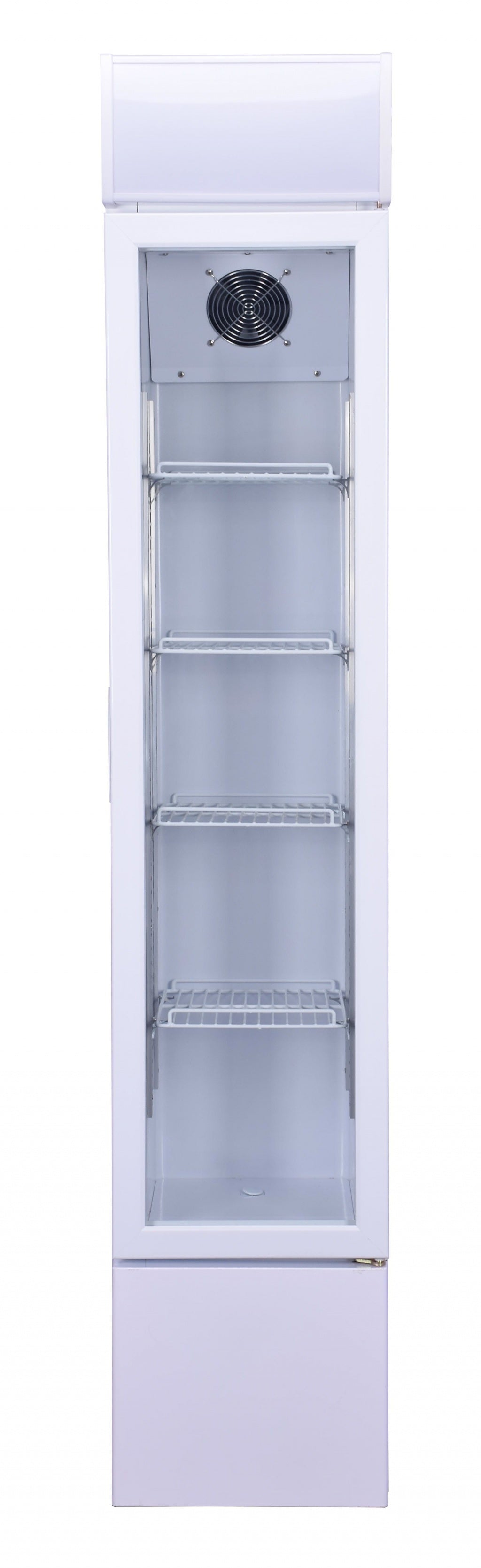 Sleek Combisteel Slimline Single Hinged Glass Door Fridge Merchandiser - 105L Capacity