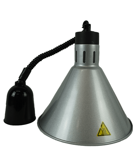 Commercial Catering Equipment - 250W Telescopic Heat Lamp in Elegant Silver – Model 7455.1817