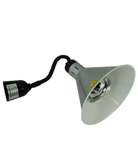 Commercial Catering Equipment - 250W Telescopic Heat Lamp in Elegant Silver – Model 7455.1817