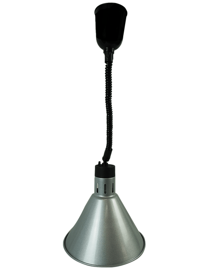 Commercial Catering Equipment - 250W Telescopic Heat Lamp in Elegant Silver – Model 7455.1817