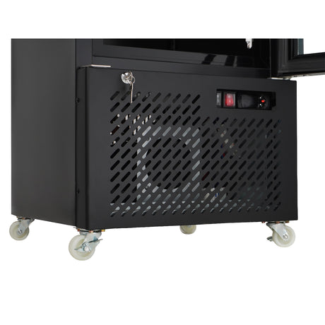 Commercial Catering Equipment - Freezer 1 Glass Door Black Nap-250f