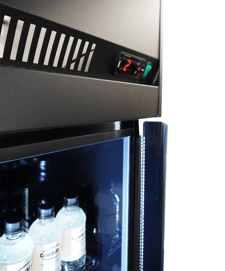 Commercial Catering Equipment - Refrigerator 3 Glass Doors Black Irm-1180r Bl
