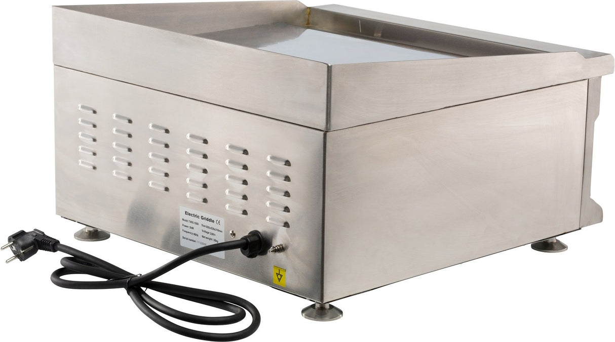 Premium Combisteel Chrome Electric Countertop Frying Griddle - 500mm Wide for Perfect Cooking Results!