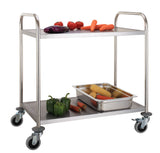 Flat-Pack Combisteel Trolley with 2 Spacious Shelves - Model 7455.1150