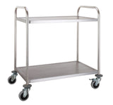 Flat-Pack Combisteel Trolley with 2 Spacious Shelves - Model 7455.1150