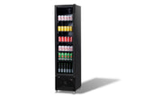 Combisteel Glass Door Refrigerator Narrow Black Nap 250