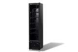 Combisteel Glass Door Refrigerator Narrow Black Nap 250