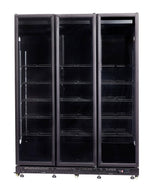 Elevate Your Merchandising with the Combisteel Triple Hinged Glass Door Display Fridge - 1200Ltr Capacity!