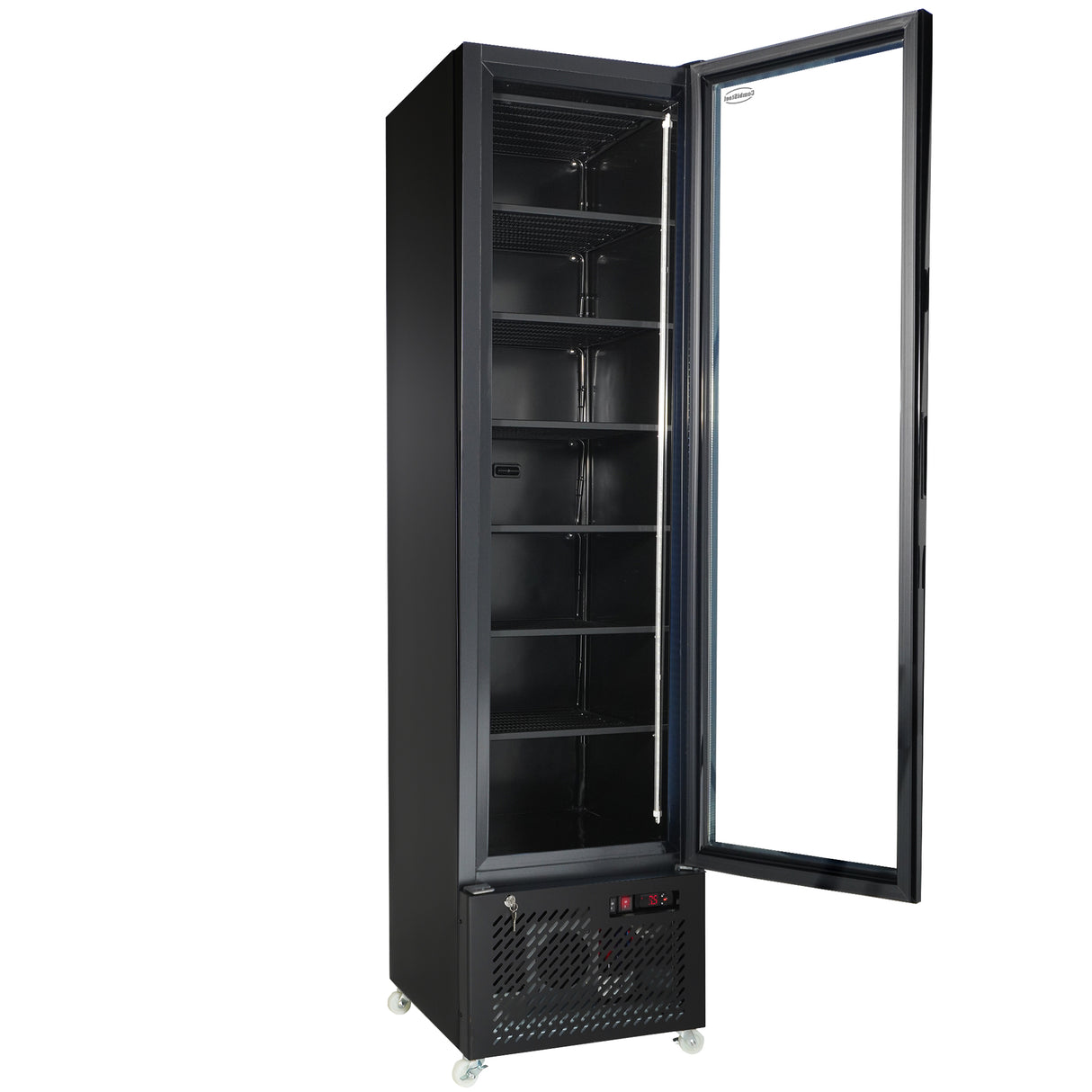 Commercial Catering Equipment - Freezer 1 Glass Door Black Nap 250 F