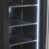 Commercial Catering Equipment - Freezer 1 Glass Door Black Nap 250 F