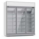 Premium Combisteel 3-Door Glass Refrigerator - Model Ins-1530R, Perfect for Display & Storage!