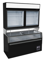Elevate Your Business with the Combisteel 2-Door Wall Chiller Fridge Featuring Convenient Under Freezer - Model 7455.2510