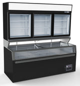 Premium Combisteel 3-Door Wall Freezer with Convenient Under-Freezer Storage - Model 7455.2535