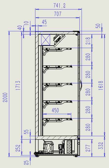 Combisteel Wall Mounted Unit Marco 1.3