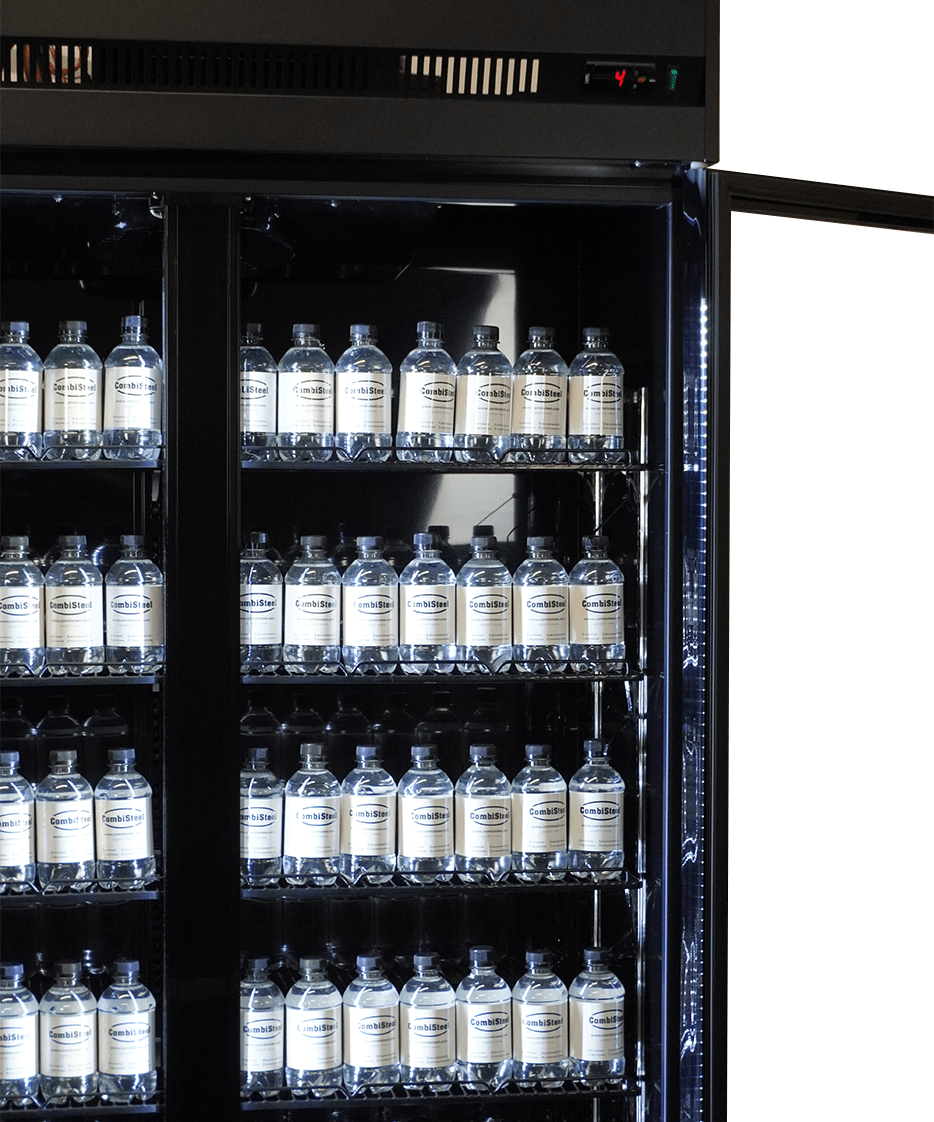 Commercial Catering Equipment - Refrigerator 3 Glass Doors Black Irm 1180 R Bl
