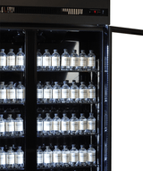 Commercial Catering Equipment - Refrigerator 3 Glass Doors Black Irm 1180 R Bl
