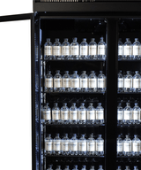 Commercial Catering Equipment - Refrigerator 3 Glass Doors Black Irm 1180 R Bl