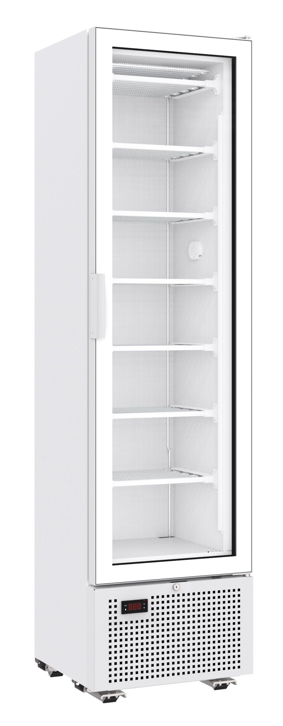 Sleek White 221L Single Glass Door Display Freezer by Combisteel - Model 7464.0050