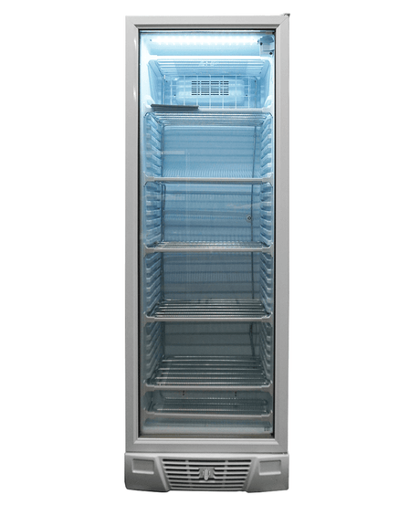 Commercial Freezer - White 382L Glass Door Display Freezer by - Model 7464.0062