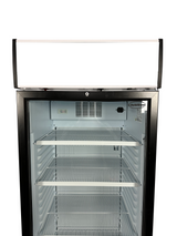 Commercial Bottle Cooler - Single Glass Door Display Cooler - Model 7464.0085