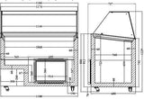 Combisteel Java Ice Cream Display Freezer - 8 x 5 Litre Capacity for Superior Ice Cream Showcasing - Model 7472.0130