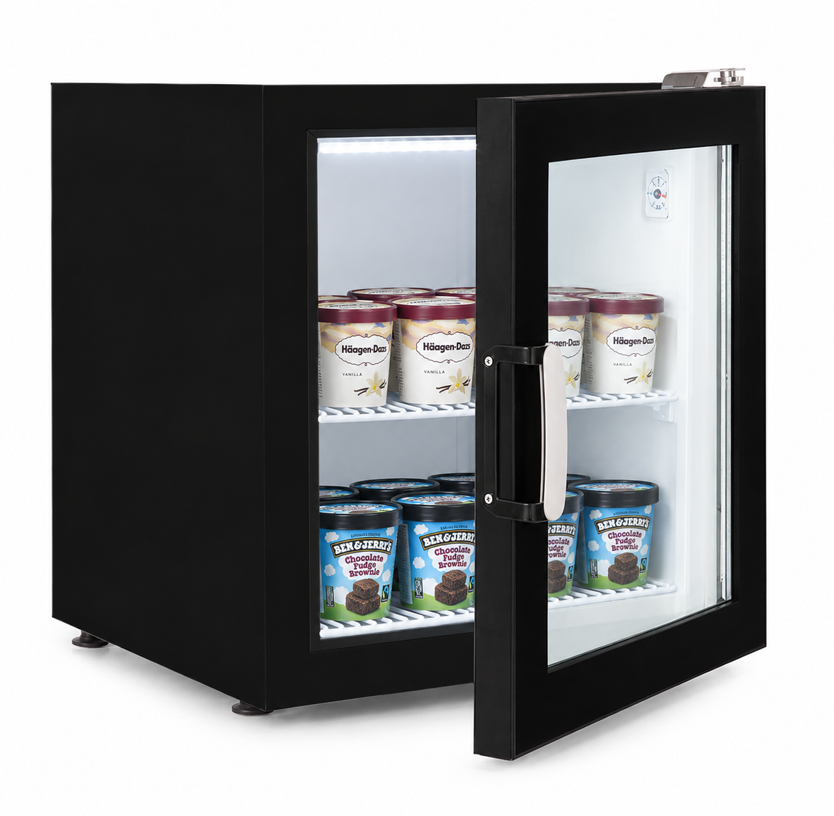 Commercial Ice Cream Display - Premium Glass-Door Ice Cream Freezer - Model 7472.0200