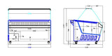 Combisteel Hawai Ice Cream Display Freezer - 16 X 5Ltr Capacity - Model 7472.0115