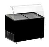 Sleek Black Combisteel Java Ice Cream Display Freezer - Holds 8 x 5 Litre Containers!