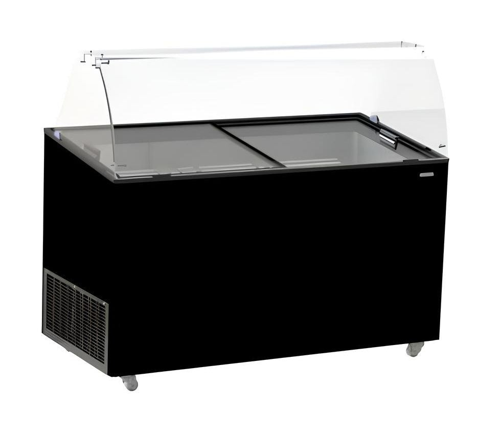 Sleek Combisteel Tenerife Ice Cream Counter Display Freezer - 10 x 5L Capacity in Chic Black