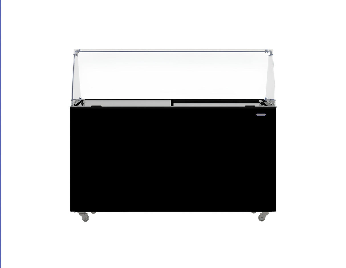 Sleek Combisteel Tenerife Ice Cream Counter Display Freezer - 10 x 5L Capacity in Chic Black