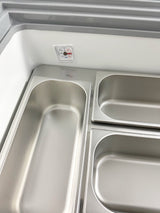 Sleek Corsica Ice Cream Display Freezer by Combisteel – Spacious 6 x 5 Litre Capacity!